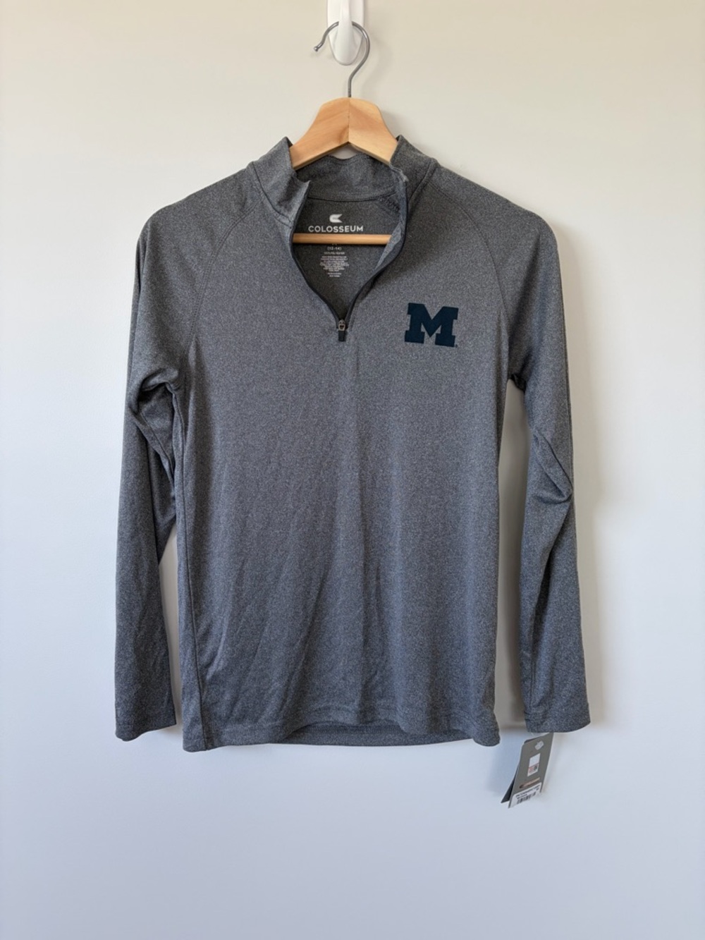 NWT Colosseum Gray U of M Quarter-Zip Pullover
